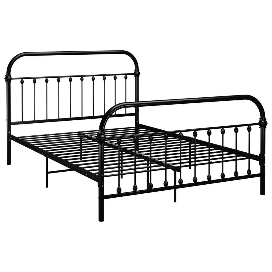 Bedframe Metaal 120 x 200 cm Zwart