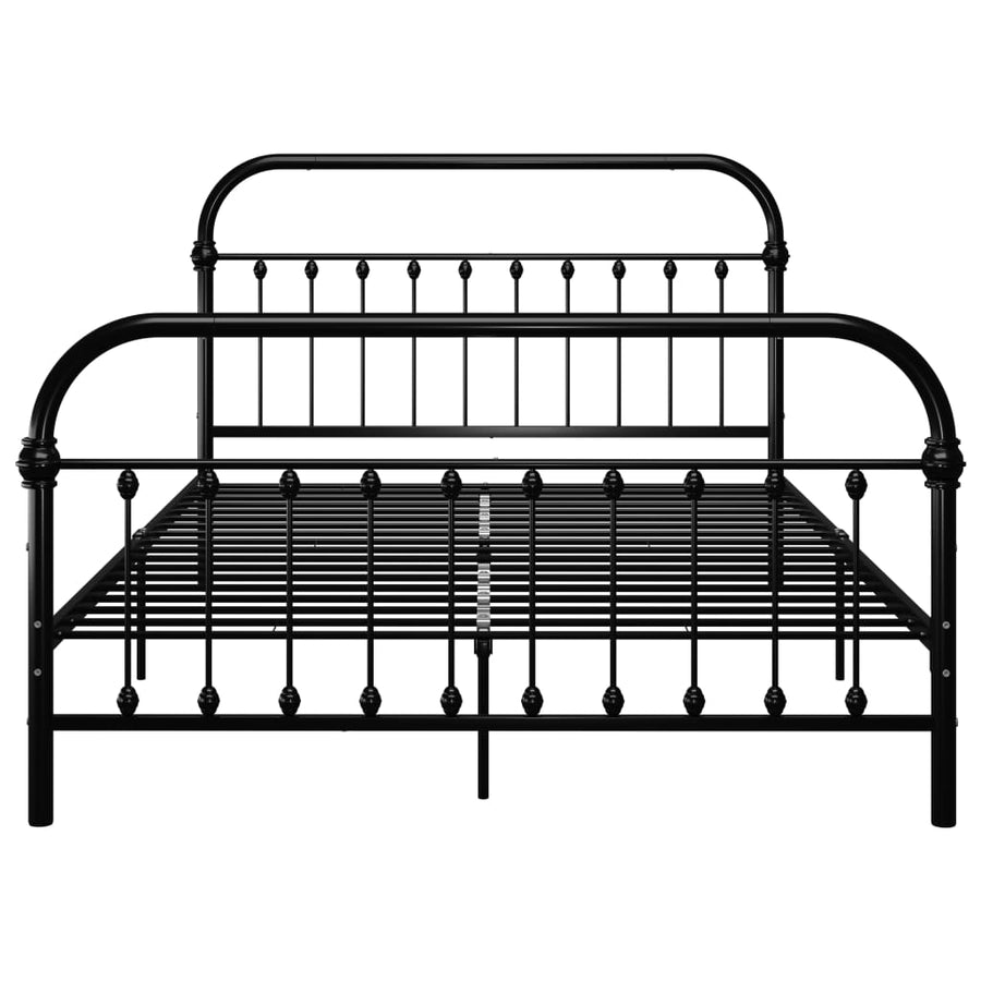 Bedframe Metaal 120 x 200 cm Zwart