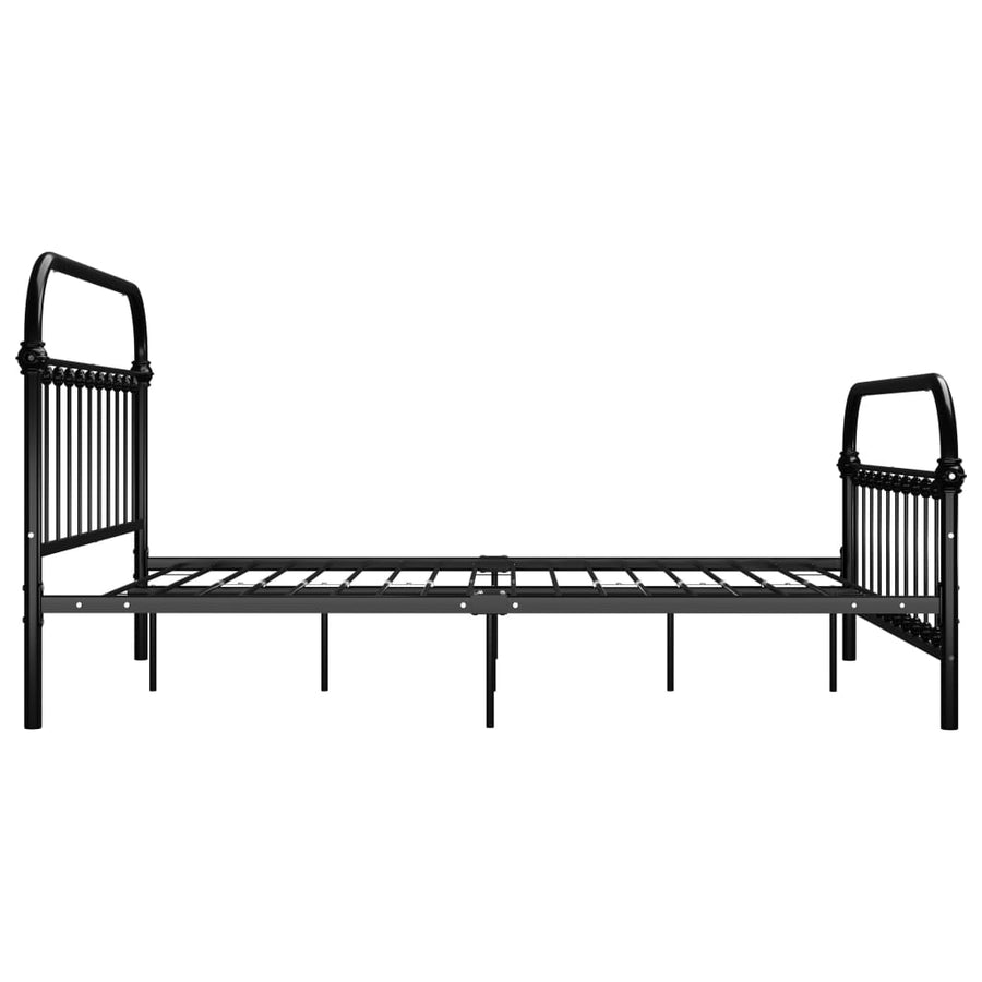 Bedframe Metaal 120 x 200 cm Zwart