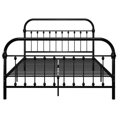 Bedframe Metaal 160 x 200 cm Zwart