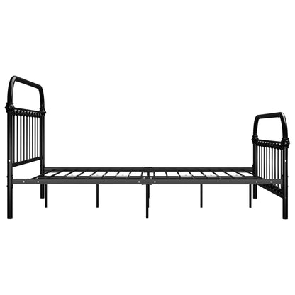 Bedframe Metaal 160 x 200 cm Zwart