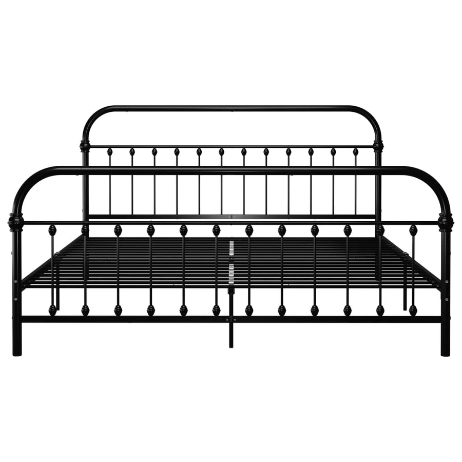 Bedframe Metaal 180 x 200 cm Zwart