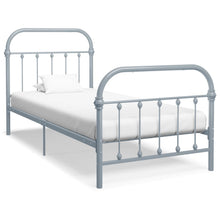 Bedframe Metaal 90 x 200 cm Grijs