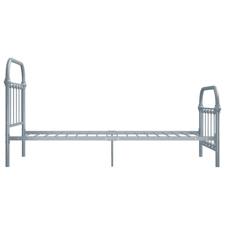 Bedframe Metaal 90 x 200 cm Grijs