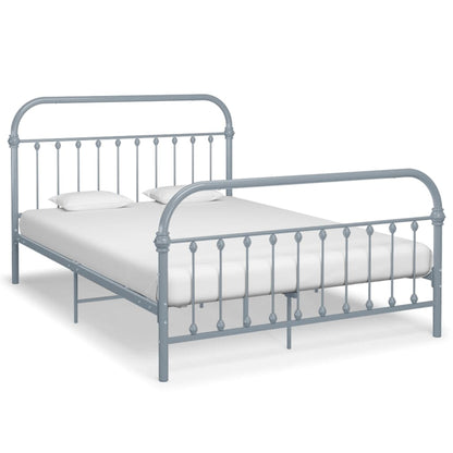 Bedframe Metaal 120 x 200 cm Grijs