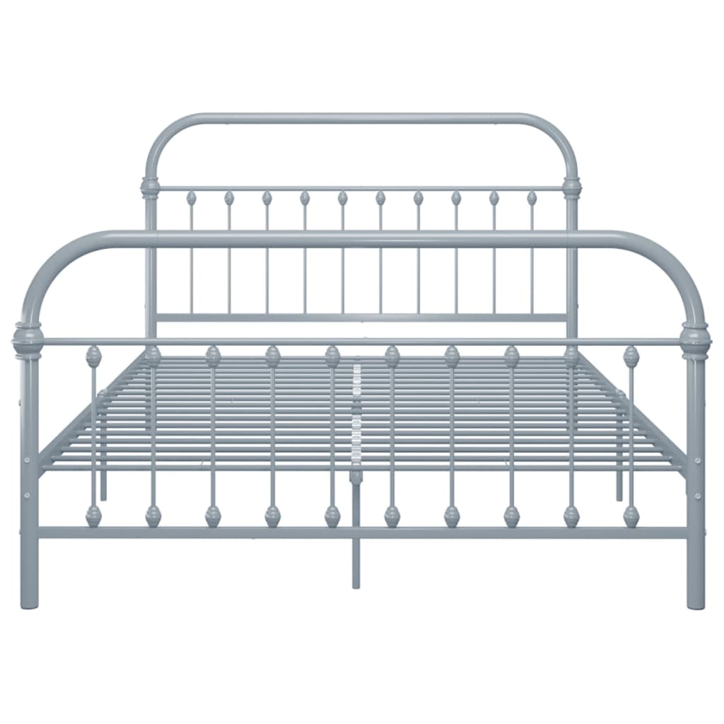 Bedframe Metaal 120 x 200 cm Grijs