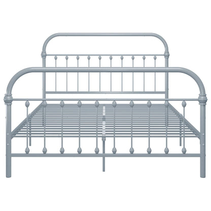 Bedframe Metaal 120 x 200 cm Grijs