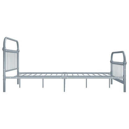 Bedframe Metaal 120 x 200 cm Grijs