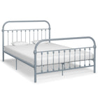 Bedframe Metaal 160 x 200 cm Grijs