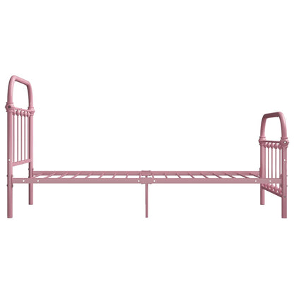 Bedframe Metaal 90 x 200 cm Roze