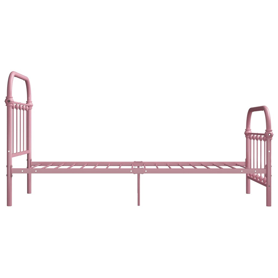 Bedframe Metaal 90 x 200 cm Roze