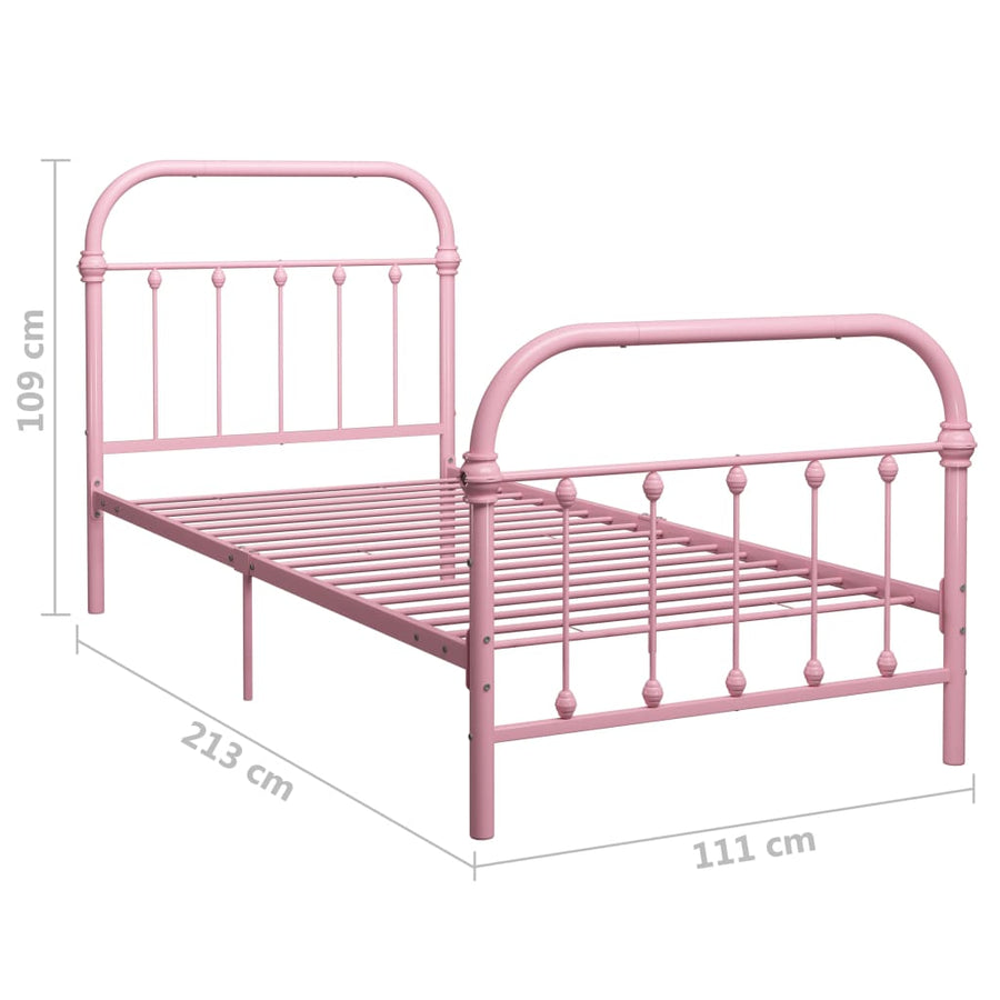 Bedframe Metaal 100 x 200 cm