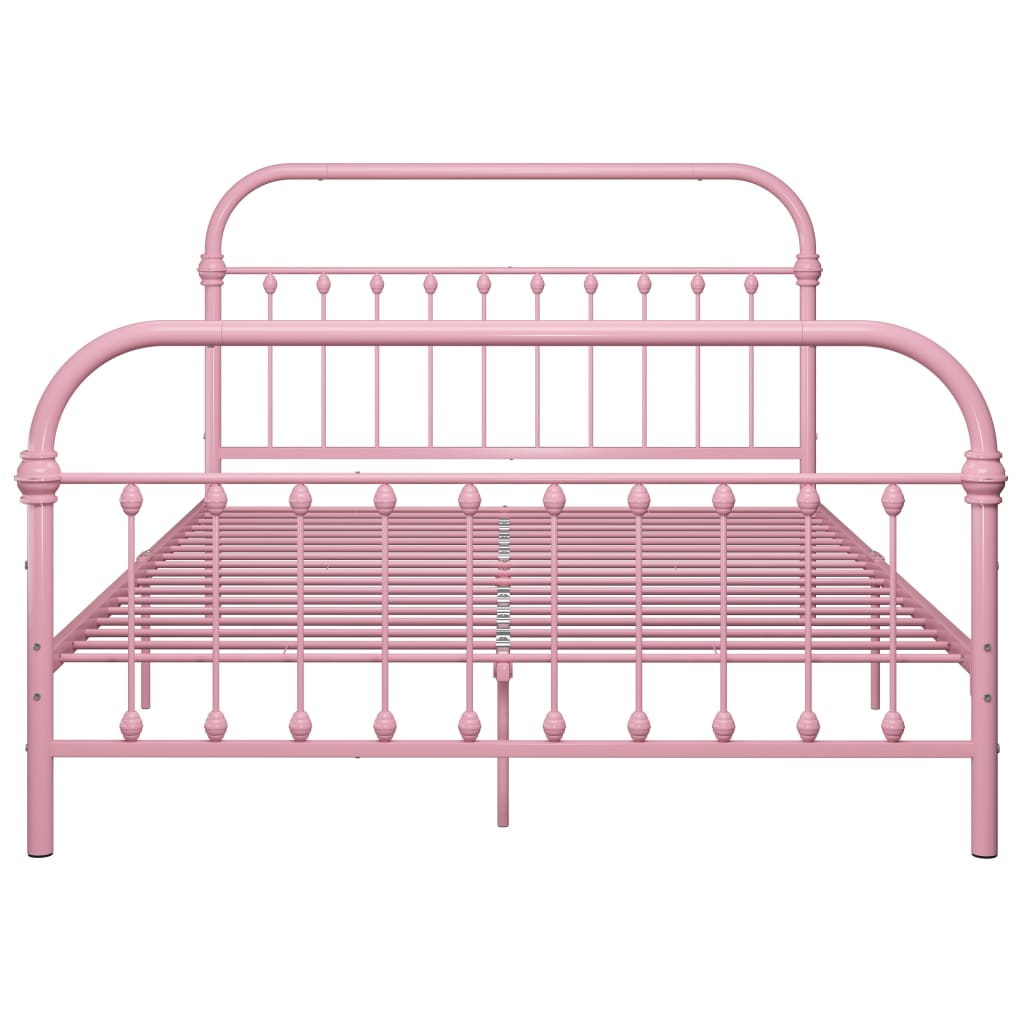 Bedframe Metaal 140 x 200 cm Roze