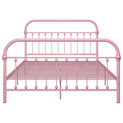 Bedframe Metaal 140 x 200 cm Roze