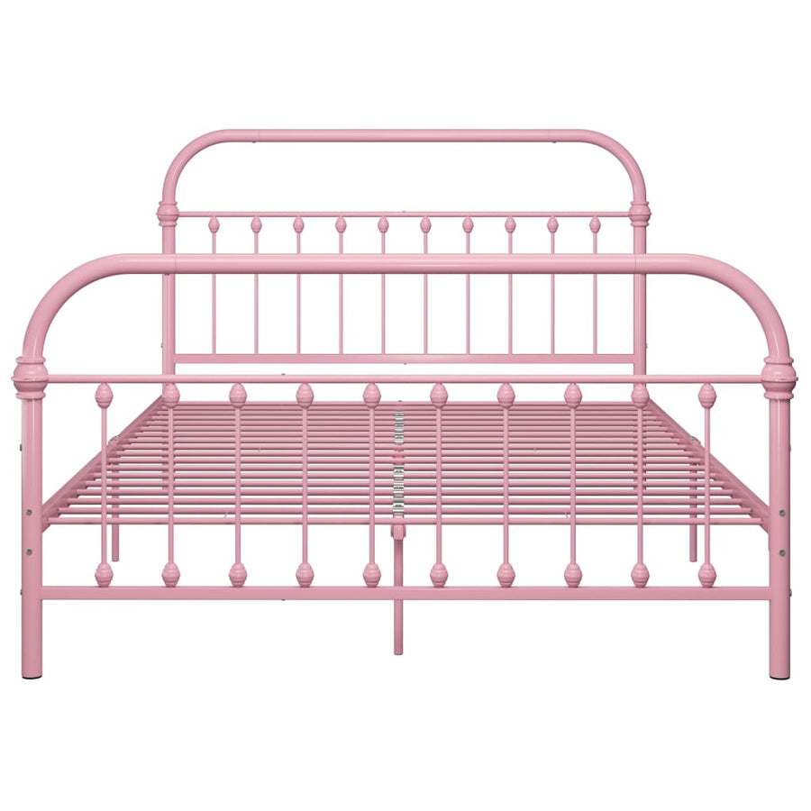 Bedframe Metaal 140 x 200 cm Roze