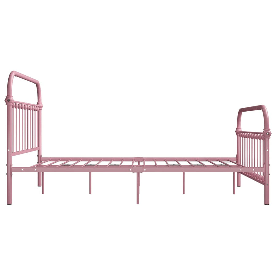Bedframe Metaal 140 x 200 cm Roze
