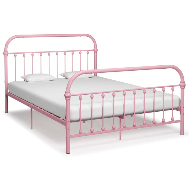 Bedframe Metaal 160 x 200 cm Roze