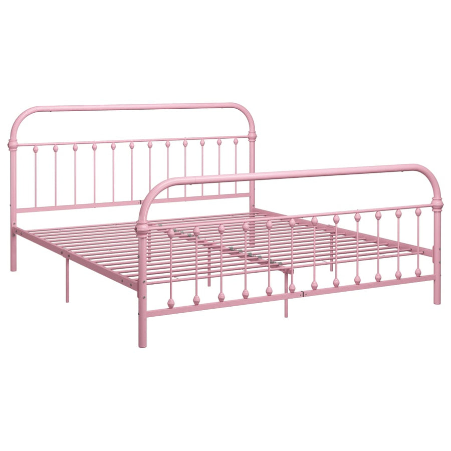 Bedframe Metaal 180 x 200 cm Roze