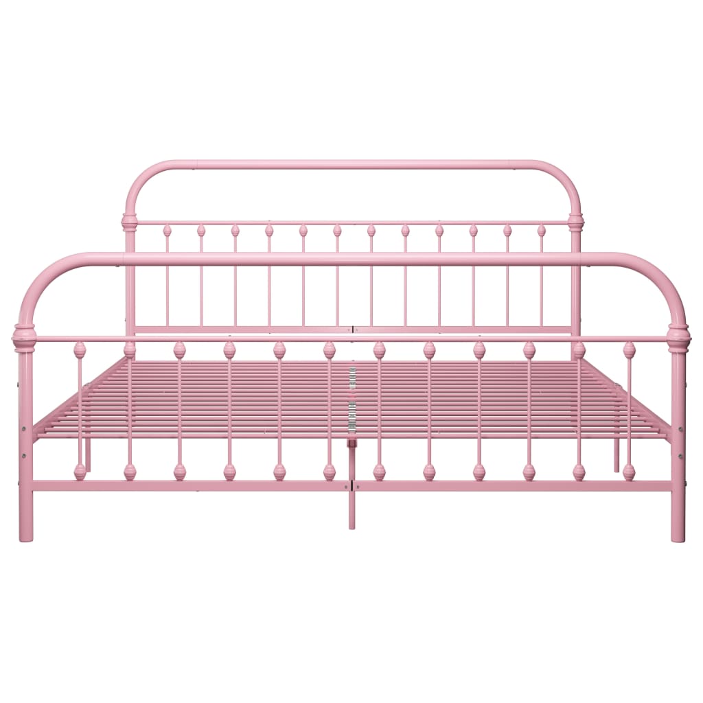 Bedframe Metaal 180 x 200 cm Roze
