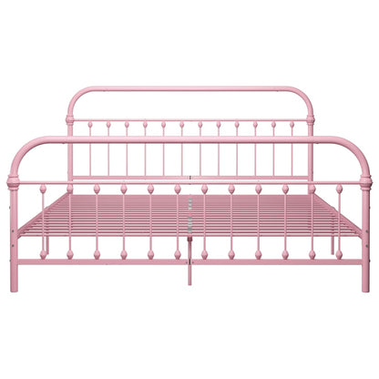Bedframe Metaal 180 x 200 cm Roze