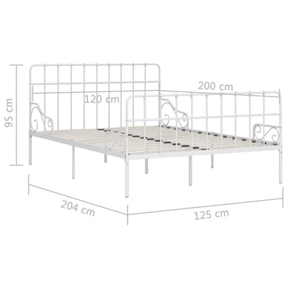 Bedframe Met Lattenbodem Metaal 120 x 200 cm