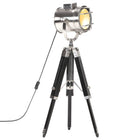 Floor lamp tripod 69 cm solid mango wood black