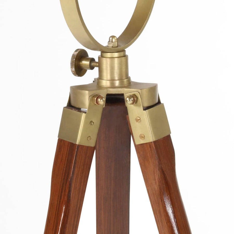 Vloerlamp Driepoot 97 Cm Massief Mangohout Bruin