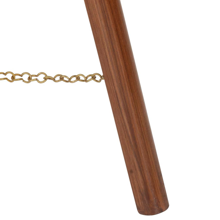 Vloerlamp Driepoot 97 Cm Massief Mangohout Bruin
