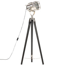 Vloerlamp Driepoot 97 Cm Massief Mangohout Zwart