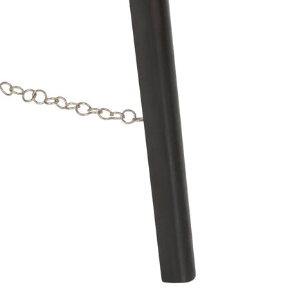 Vloerlamp Driepoot 97 Cm Massief Mangohout Zwart