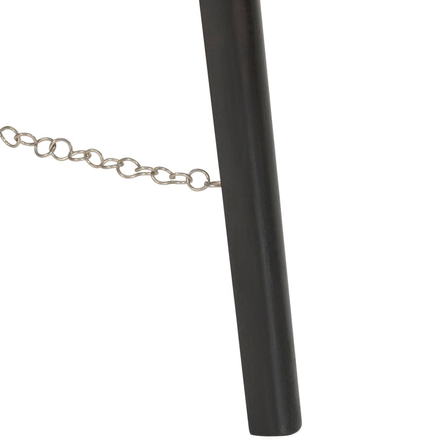 Vloerlamp Driepoot 97 Cm Massief Mangohout Zwart