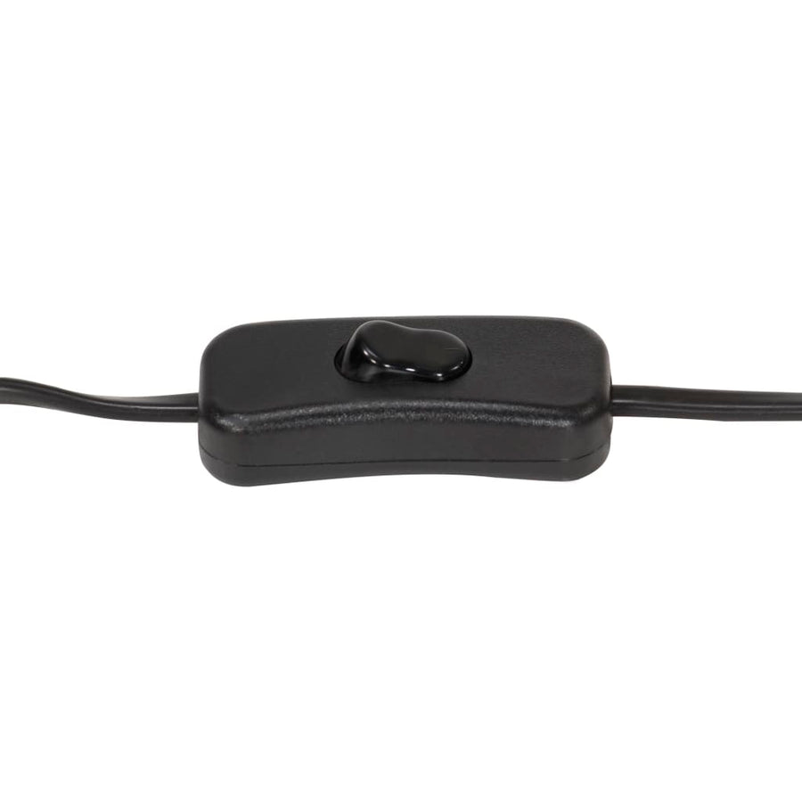 Vloerlamp Driepoot 97 Cm Massief Mangohout Zwart