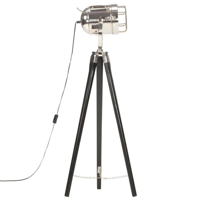 Vloerlamp Driepoot 97 Cm Massief Mangohout Zwart