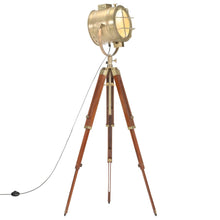 Vloerlamp Driepoot 65 Cm Massief Mangohout Koper