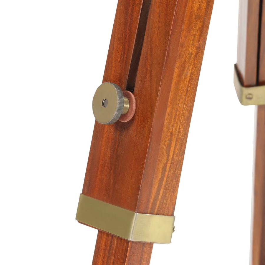 Vloerlamp Driepoot 65 Cm Massief Mangohout Koper