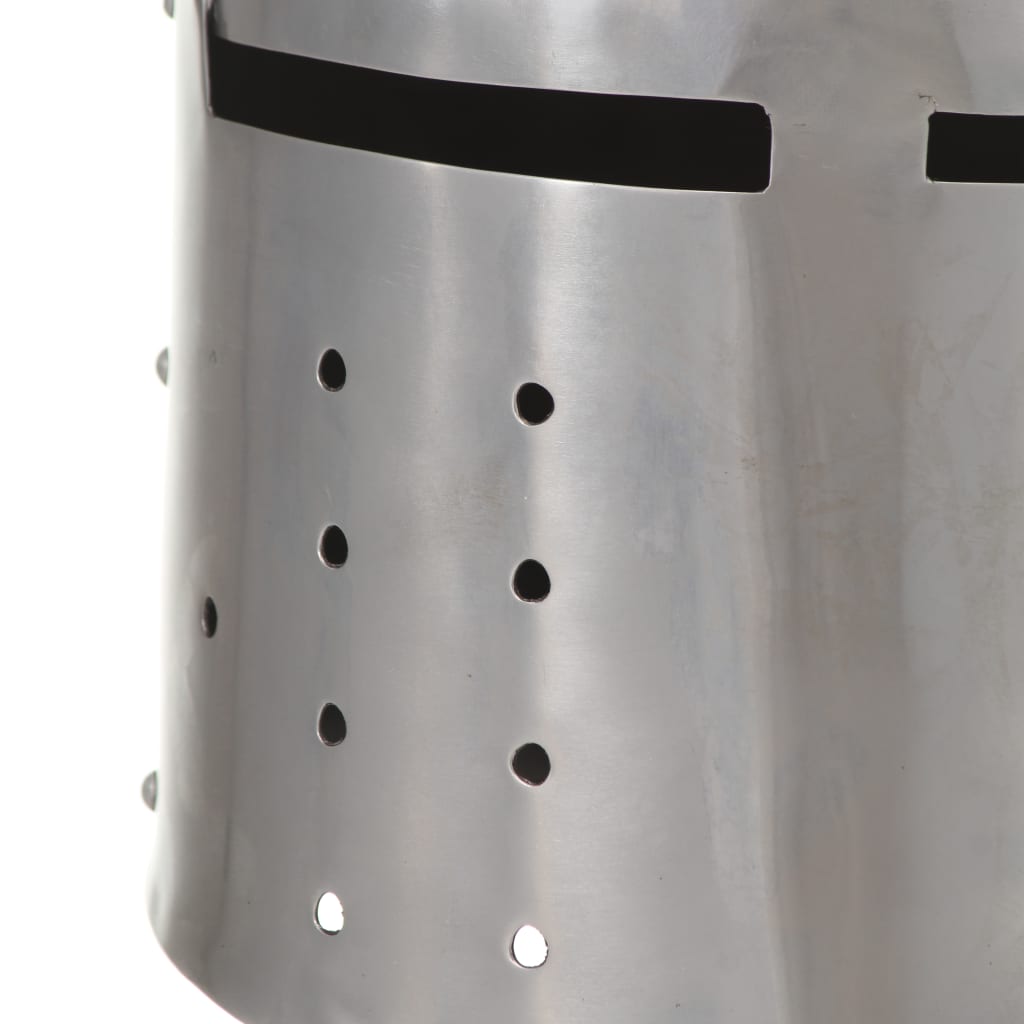 Ridderhelm Middeleeuws Replica Larp Staal Zilverkleurig