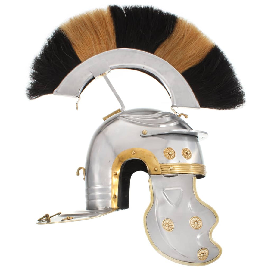 Soldatenhelm Romeins Replica Larp Staal Zilverkleurig model 16