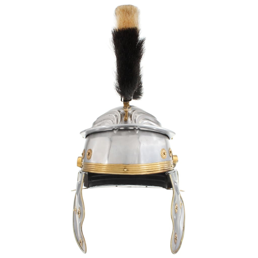 Soldatenhelm Romeins Replica Larp Staal Zilverkleurig model 16