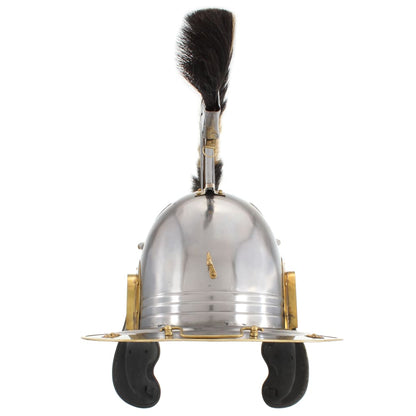 Soldatenhelm Romeins Replica Larp Staal Zilverkleurig model 16