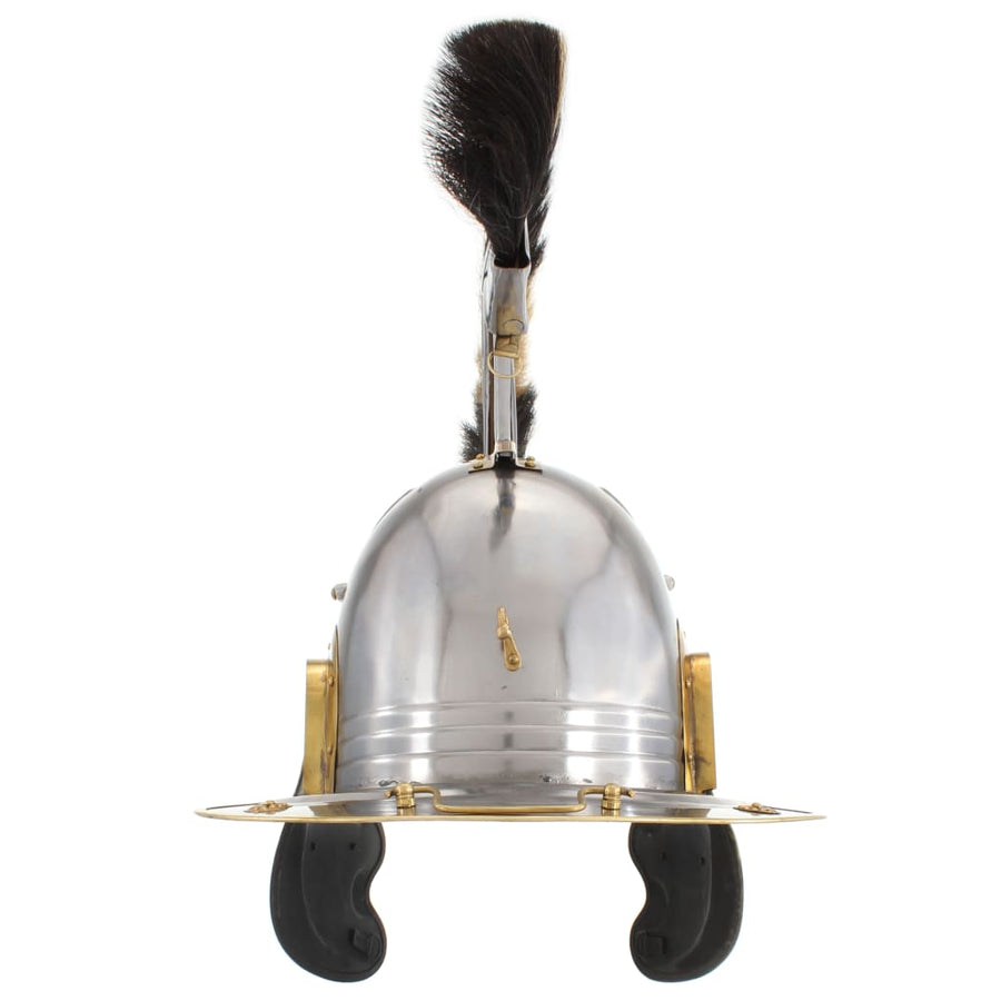Soldatenhelm Romeins Replica Larp Staal Zilverkleurig model 16
