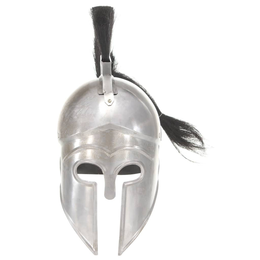 Soldatenhelm Grieks Replica Larp Staal Zilverkleurig