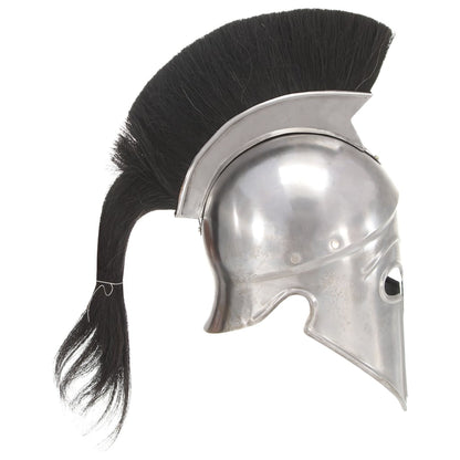 Soldatenhelm Grieks Replica Larp Staal Zilverkleurig