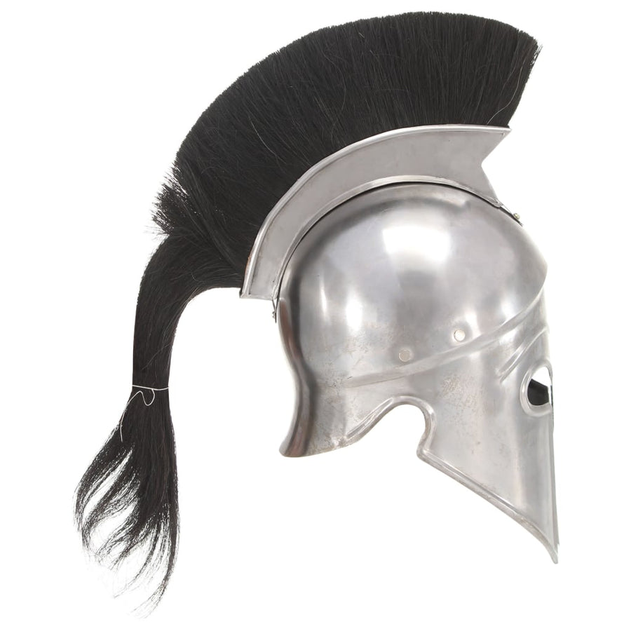 Soldatenhelm Grieks Replica Larp Staal Zilverkleurig