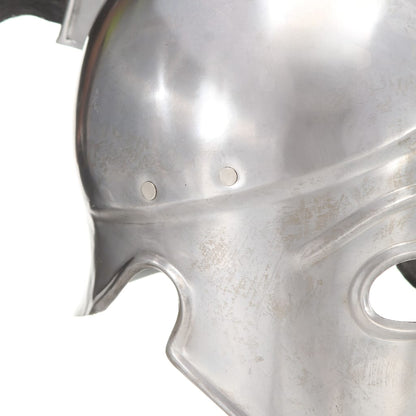 Soldatenhelm Grieks Replica Larp Staal Zilverkleurig
