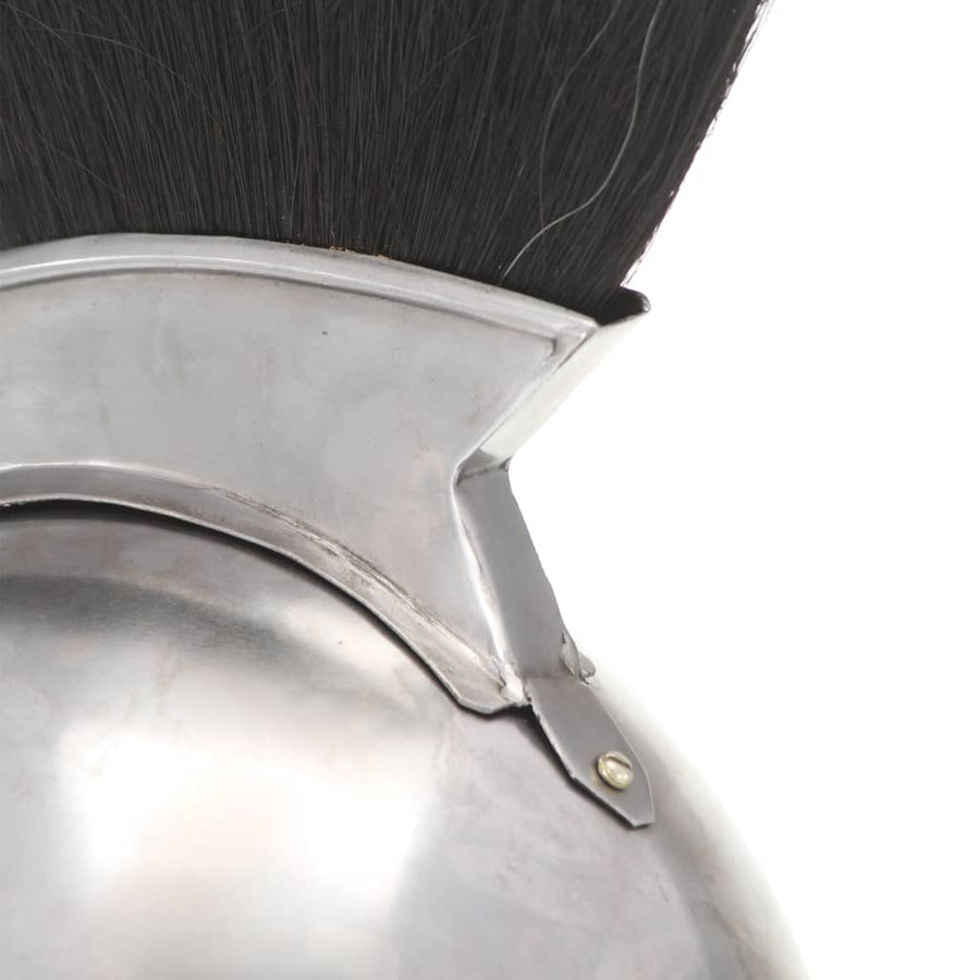 Soldatenhelm Grieks Replica Larp Staal Zilverkleurig