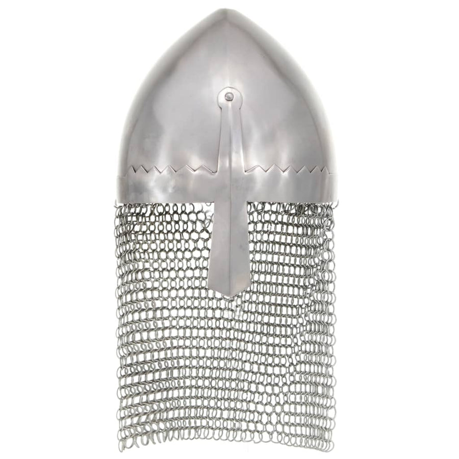 Ridderhelm Replica Larp Staal Zilverkleurig model 25