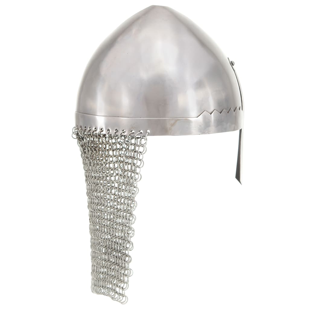 Ridderhelm Replica Larp Staal Zilverkleurig model 25