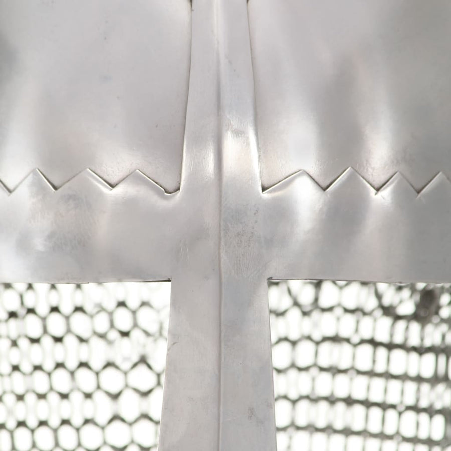 Ridderhelm Replica Larp Staal Zilverkleurig model 25
