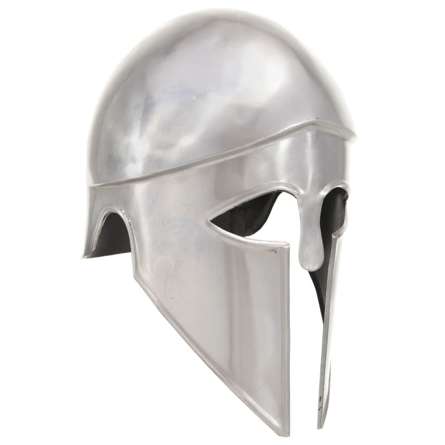 Soldatenhelm Grieks Replica Larp Staal Zilverkleurig model 26