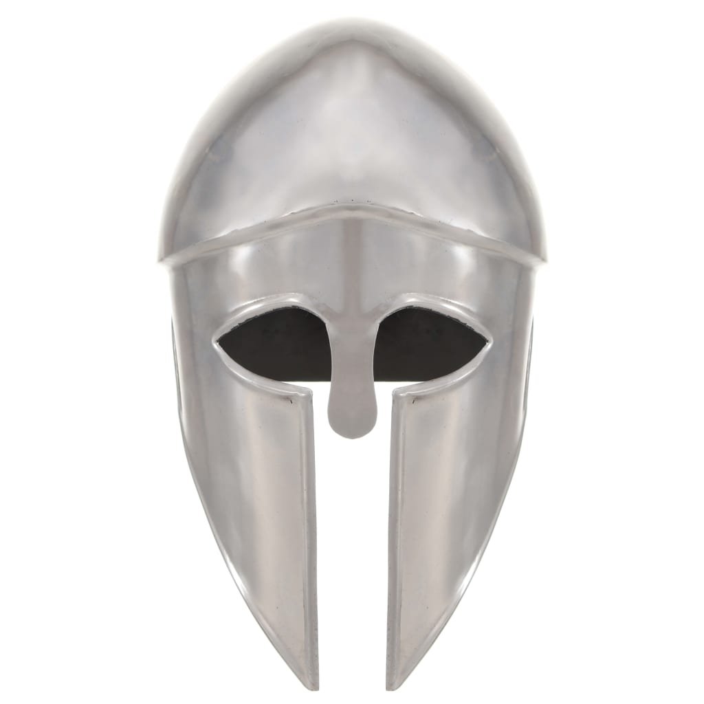 Soldatenhelm Grieks Replica Larp Staal Zilverkleurig model 26